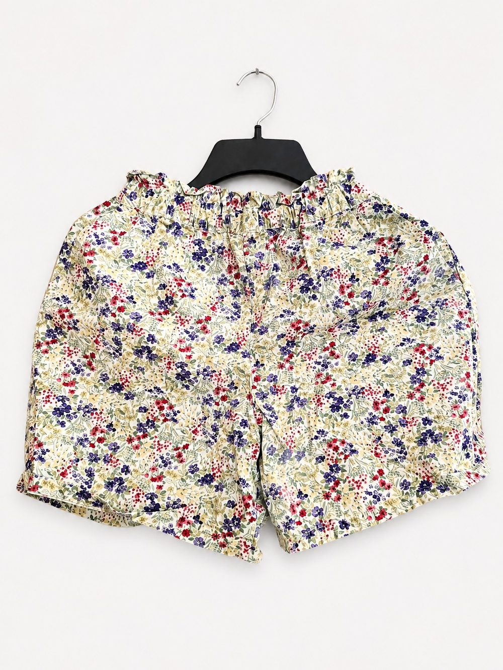 Uniqlo Cream Floral Elastic-Waist Kids Shorts